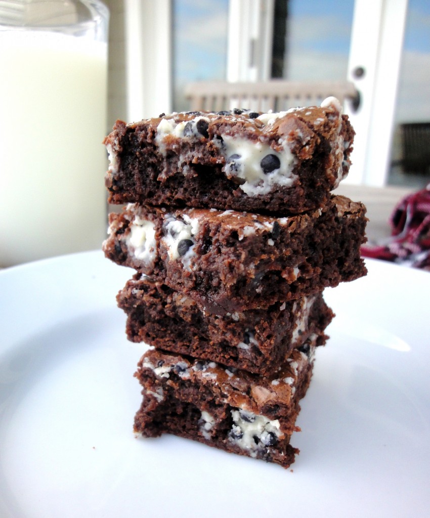 These fudgy Cookies 'N Creme Brownies are studded with Cookies 'N Creme Drops for the perfect amount of smooth white chocolate and cookie crunch.