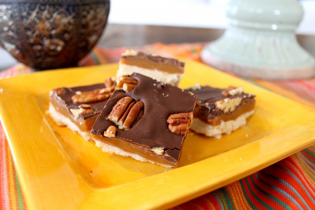These Gooey Turtle Bars are crisp, buttery shortbread covered in a layer of gooey caramel, and topped with chocolate and pecans. Is there anything better?!