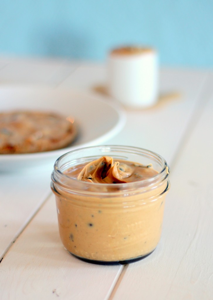 This recipe for homemade White Chocolate Espresso Peanut Butter makes the perfect spread for your toast, or to eat off a spoon when a sugar craving hits!