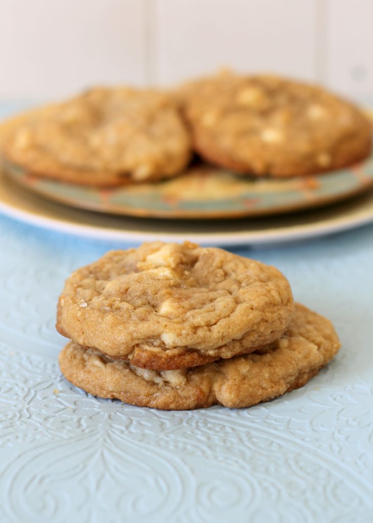 These chewy White Chocolate Macadamia Nut Cookies are packed full of creamy white chocolate and crunchy macadamia nuts. You'll love these classic cookies!