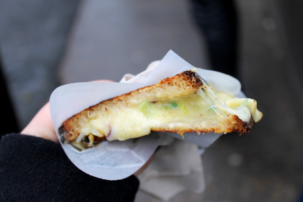 Toasted Cheese Sandwich with Onions & Leeks from Borough Market, London | Bakerita.com