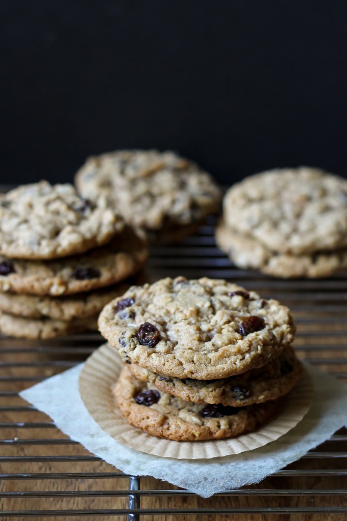 These flavorful Cinnamon Raisin Peanut Butter Oatmeal Cookies use Cinnamon Raisin Peanut Butter for maximum flavor & the perfect soft and chewy texture! 