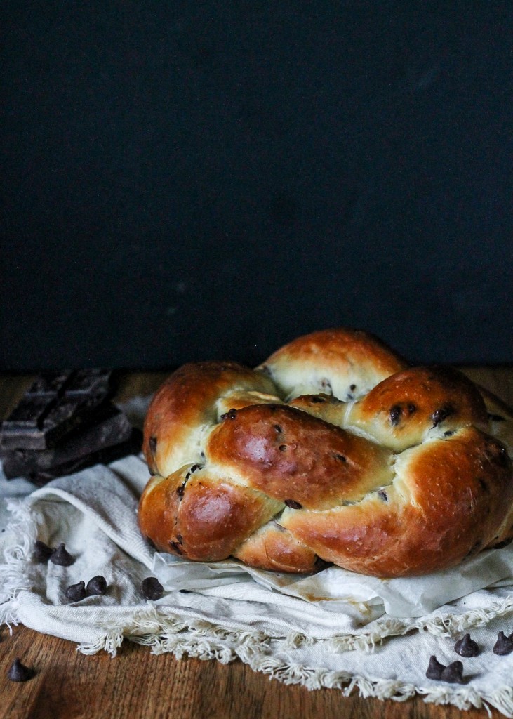 This Chocolate Chip Challah is delicious, impressive, and perfect to serve with your Hannukah dinner or on Shabbat! It will disappear off the table.
