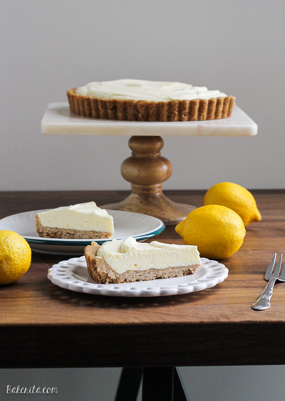 This simple Frozen Lemon Cream Tart with Browned Butter Crust is rich in texture and flavor, and super refreshing on a hot day! You'll love this easy recipe.