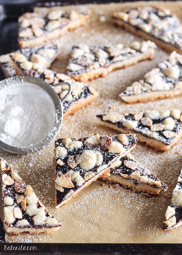 Jam Shortbread are made with just four ingredients, but they're delicious and impressive enough to serve to guests or display on a holiday cookie platter. This easy recipe will become a holiday favorite.