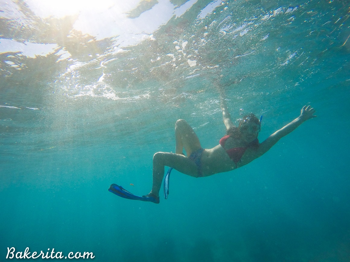 Snorkeling in Playa Ancon in Trinidad, Cuba