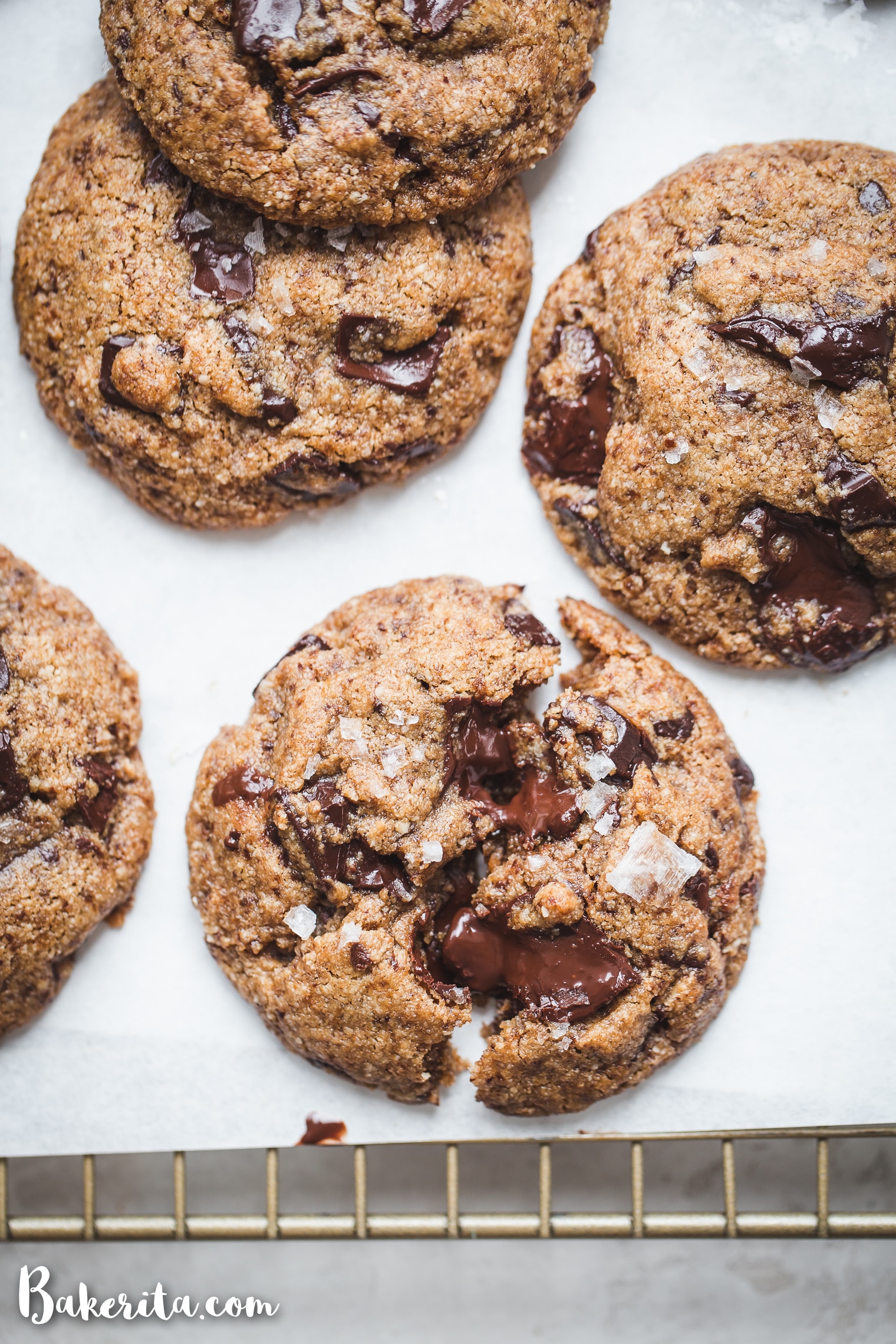 Salted Caramel Chocolate Chip Cookies - Grandbaby Cakes