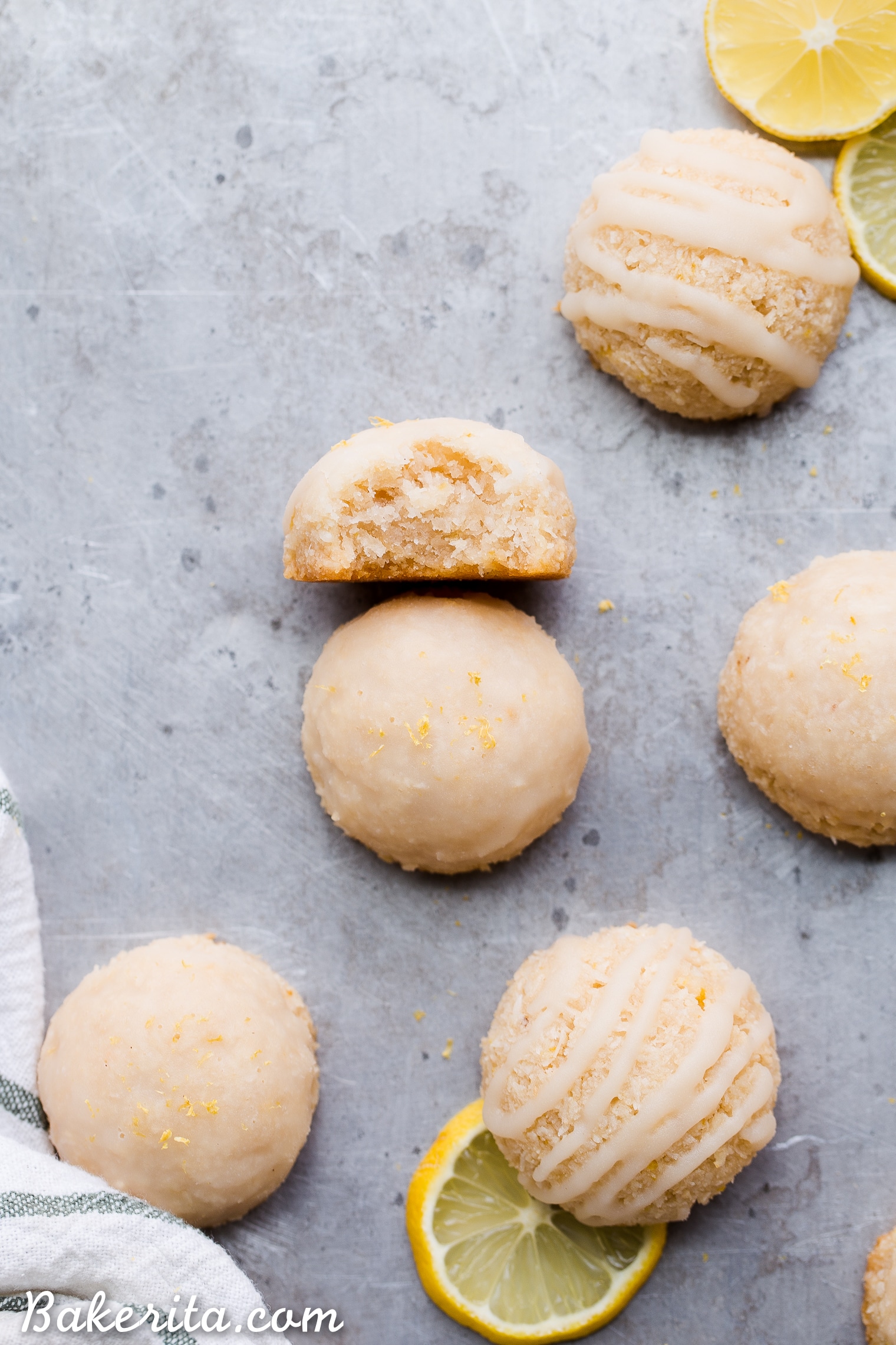 These Lemon Macaroons are bright with lemon flavor, with a touch of maple sweetness and a deliciously chewy texture. The tart lemon glaze is made with coconut butter. You're going to love these irresistibly scrumptious gluten-free, paleo, and vegan macaroons.