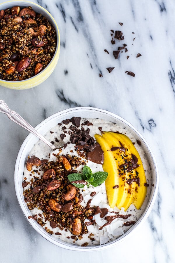 Coconut Oats Smoothie Bowl from Half Baked Harvest