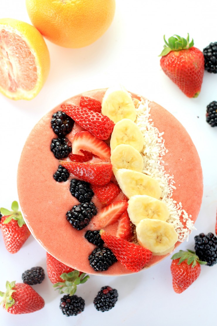 This Grapefruit Breakfast Smoothie Bowl recipe will help you get going with an energizing and filling breakfast packed with fruit.