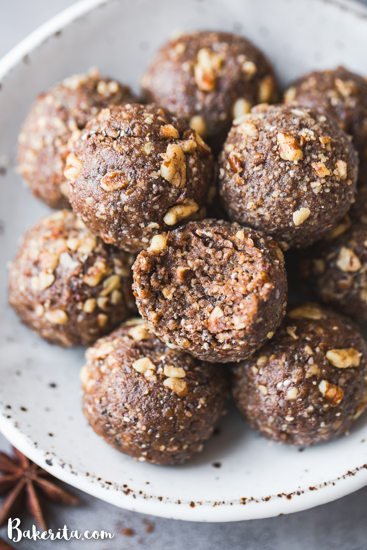 These Pumpkin Spice Energy Bites are full of healthy fats, protein, and of course, delicious pumpkin spice flavor! These Vegan, Paleo, Keto, and Whole30-friendly energy balls will keep you going when hunger hits.