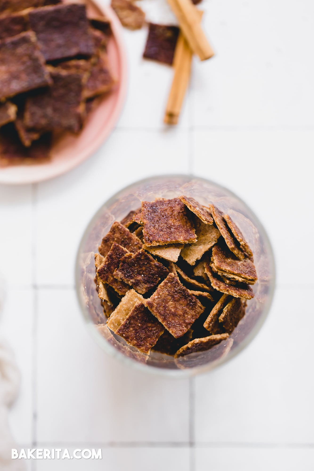 Have leftover sourdough discard? Make these Gluten-Free Cinnamon Sugar Sourdough Discard Crackers! These gluten-free crackers are quick and simple to make, and sure to satisfy your snacky sweet tooth!
